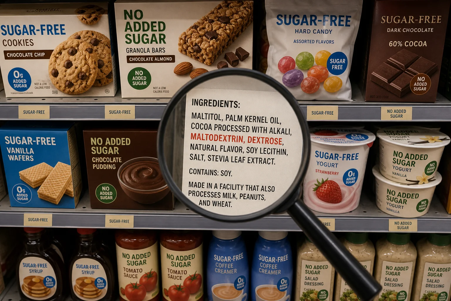 Diabetes Dietary Guide: Hidden Sugars, Glycemic Claims, and the Sugar-Free Label Trap