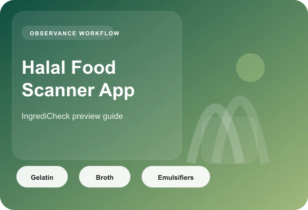 Halal Food Scanner App: Review Ingredients Faster