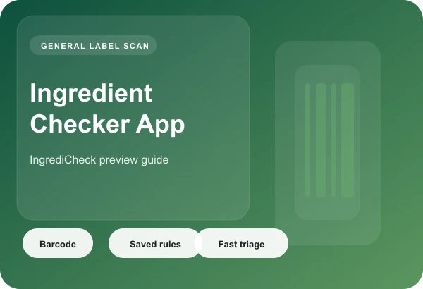 Ingredient Checker App: Food Ingredient Checker and Label Scanner