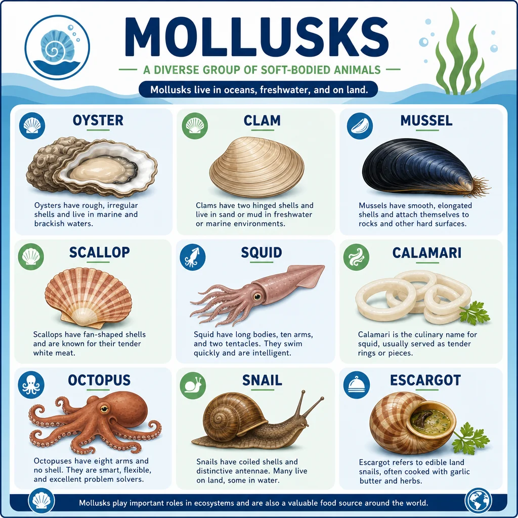 The Complete List of Mollusk Names