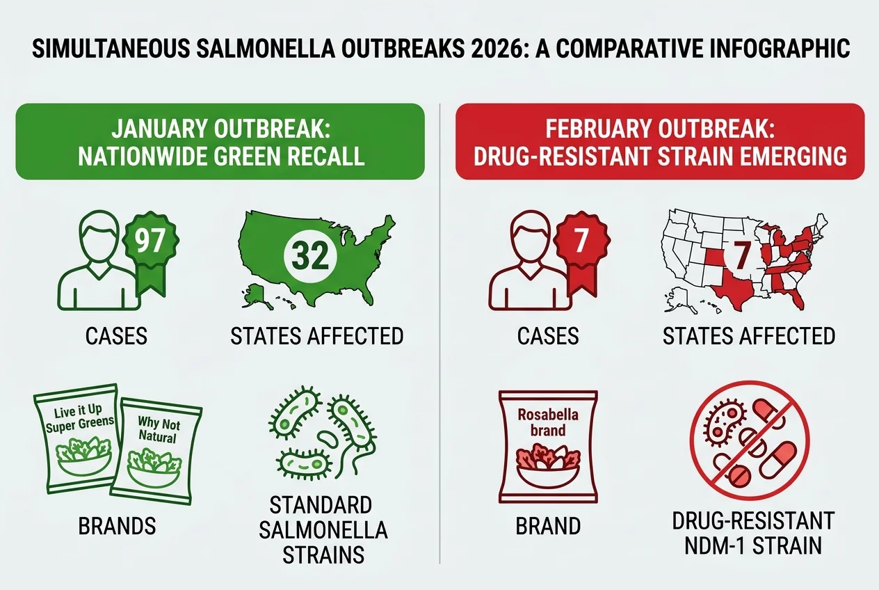 Two Outbreaks, One Common Ingredient