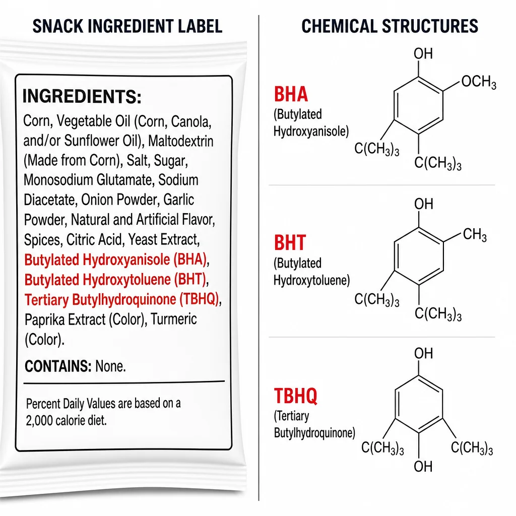 Synthetic Antioxidants: BHA, BHT, and TBHQ